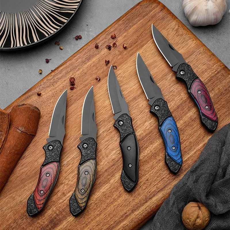 Portable Mini Folding Knife – Stainless Steel Camping EDC Folding Pocket Knife Axl
