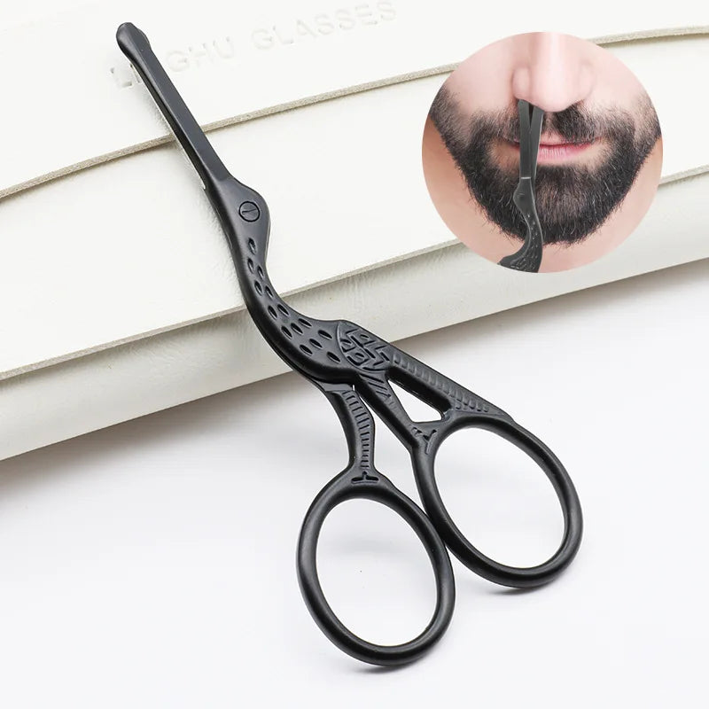 Round-Tip Grooming Scissors – Nose, Eyebrow & Beard Trimming Grooming Scissors Axl