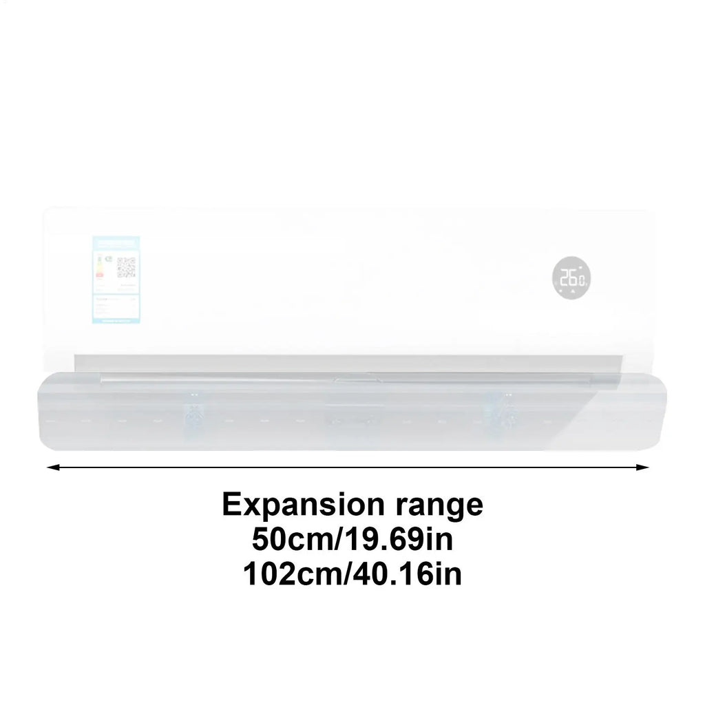 Retractable AC Wind Deflector – Wall-Mounted, Tool-Free AC Wind Deflector Axl