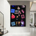 Omar Courtz HD Poster – Waterproof Wall Art for Home & Bar Wall Art Poster Axl White3 50X70cmNoframe