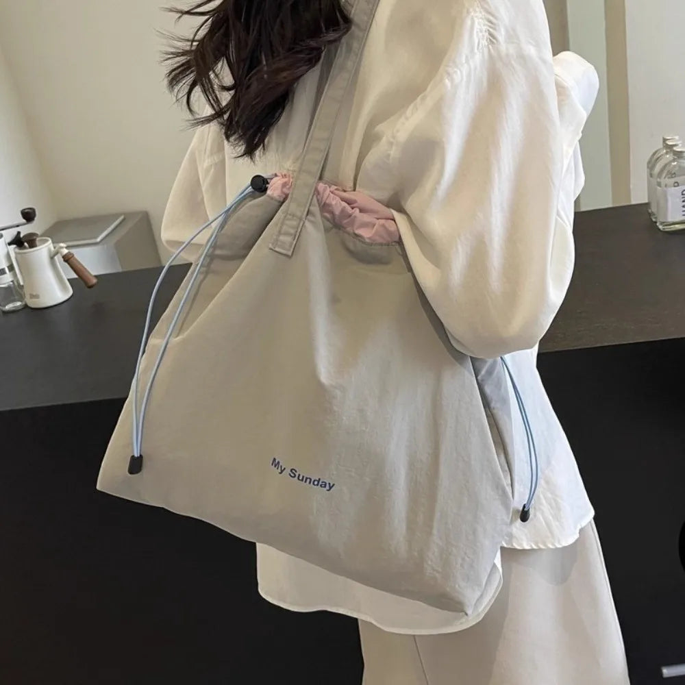 Large Canvas Shoulder Tote Bag – Women's School & Office Bag Canvas Shoulder Tote Axl