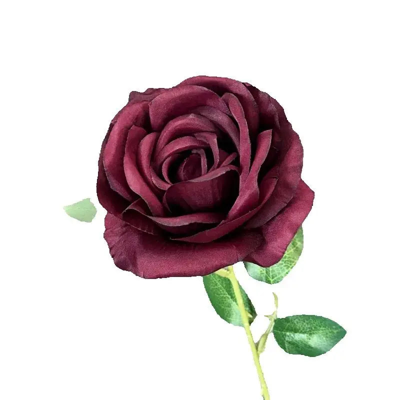 8 Artificial Silk Long Stem Rose Branches – Wedding Floral Decor Artificial Silk Flowers Axl