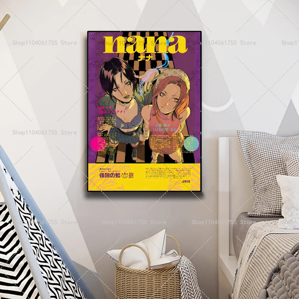 Japanese Anime NANA Poster – Waterproof Self-Adhesive Wall Sticker Anime Wall Poster Axl