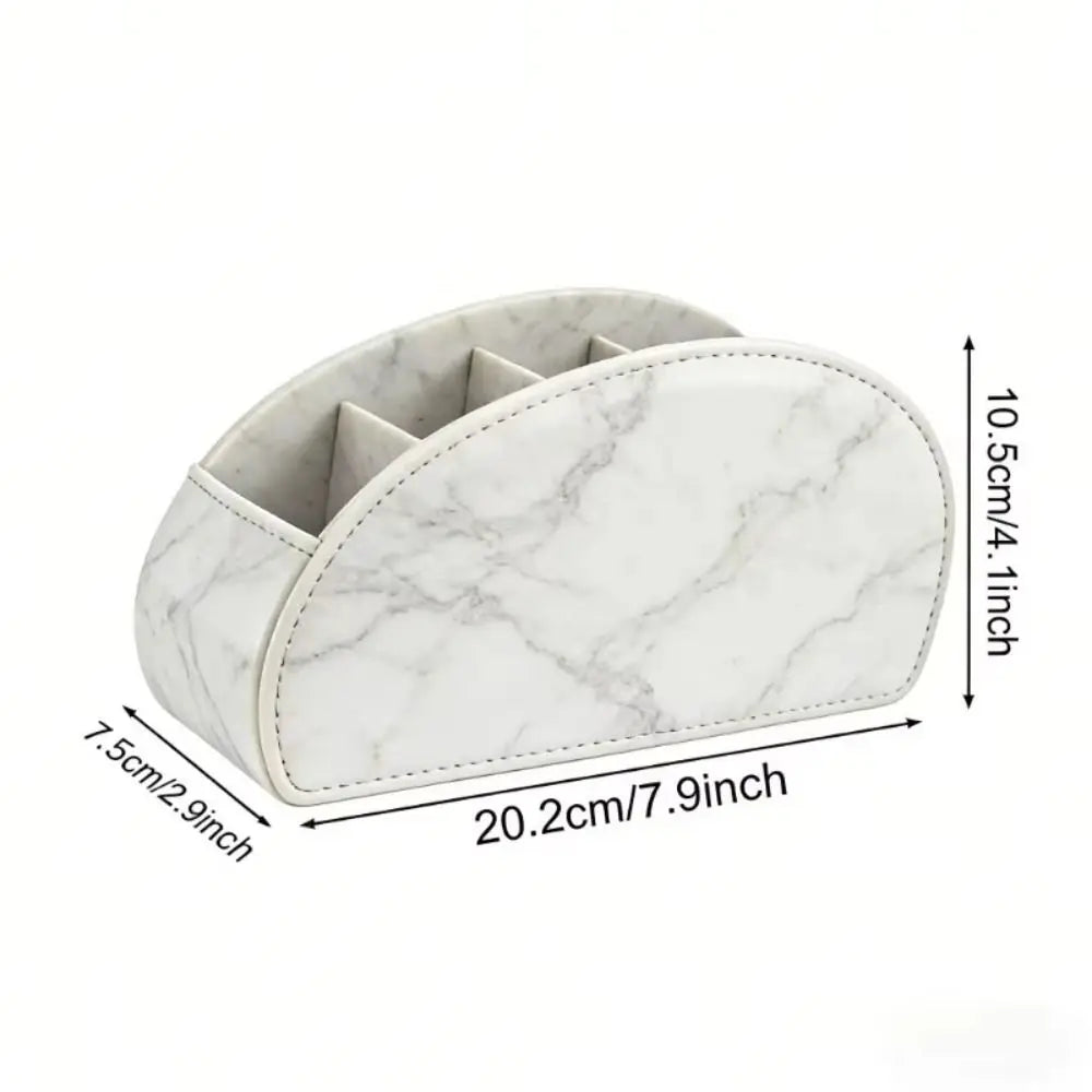 PU Leather Remote Control Holder & Desk Organizer Box Desk Organizer Box Axl