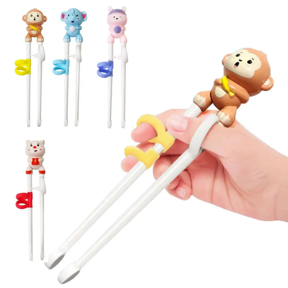 Kids Training Chopsticks – Cartoon Animal Beginner Set Kids Training Chopsticks Axl