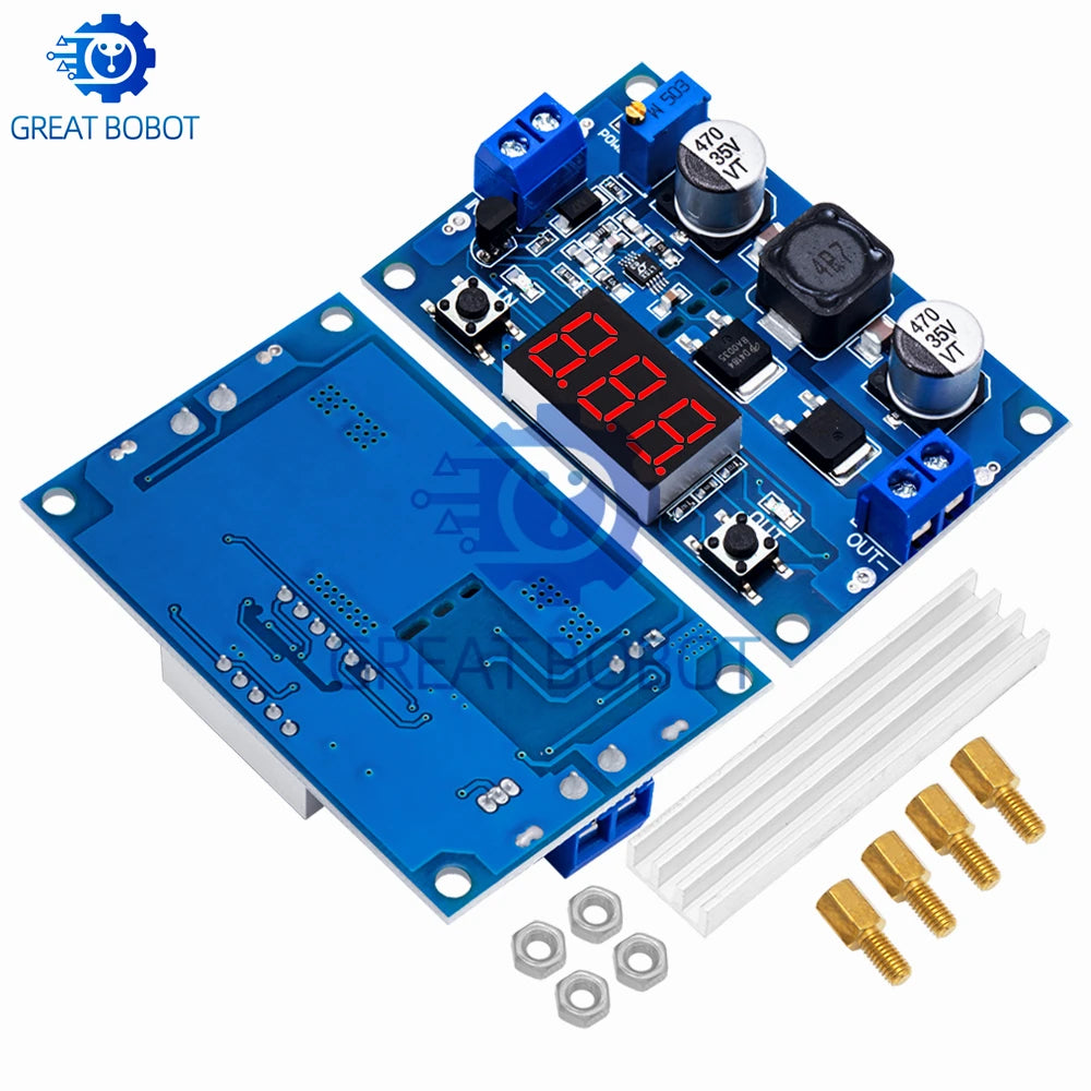 DC-DC LTC1871 Step-Up Boost Converter 3-35V with Voltmeter Boost Converter Module Axl