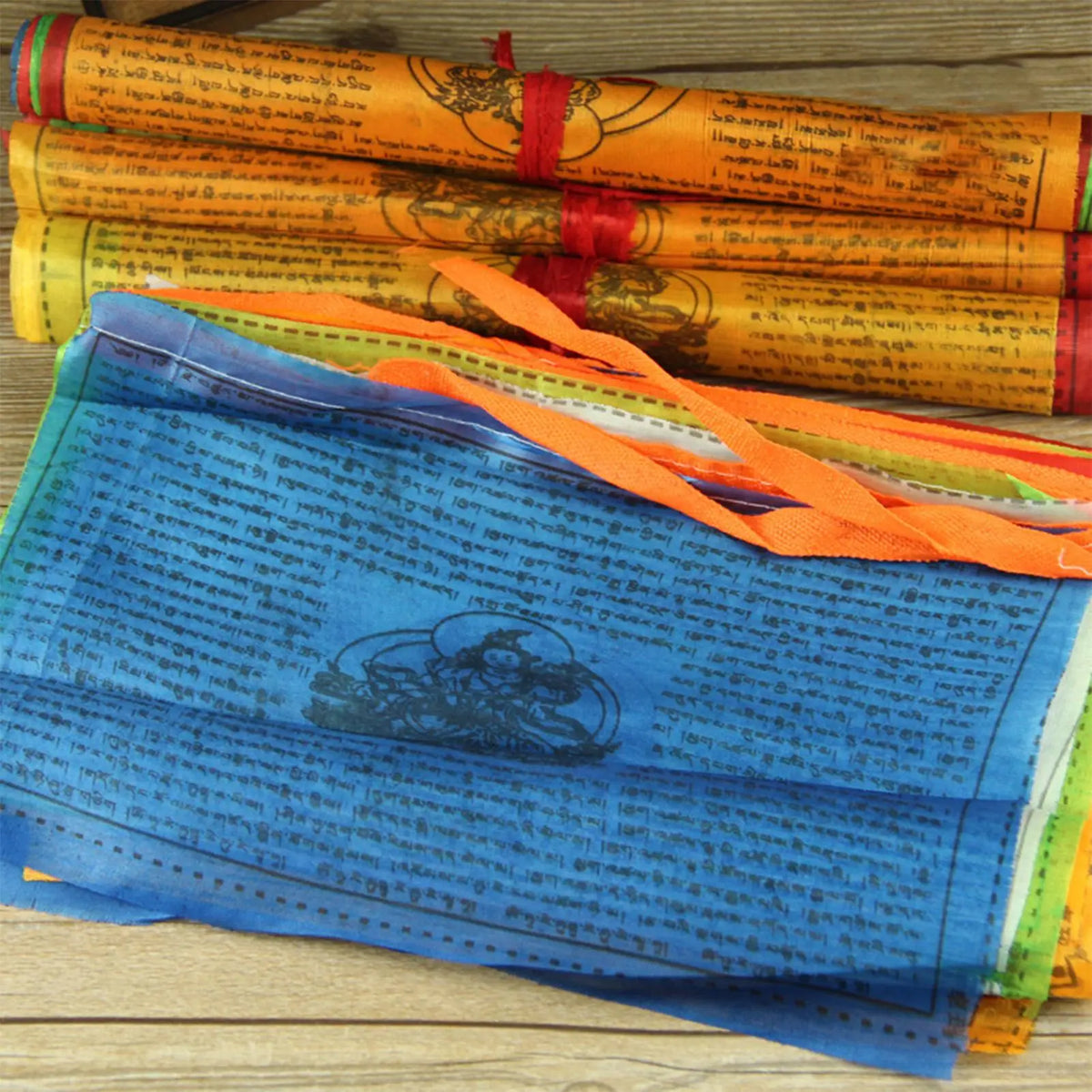 20 Pcs Tibetan Prayer Flags Buddhist Banner 10x6" | Wall Decor Prayer Flag Set Axl