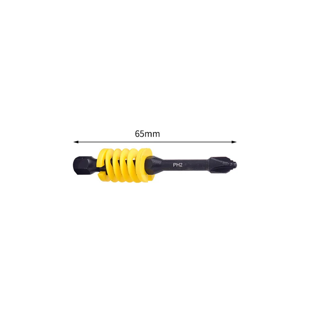 Magnetic Cross Head Screwdriver Bits 65/90/110mm Hex Shank Screwdriver Bit Axl yellow 65mm China Mainland