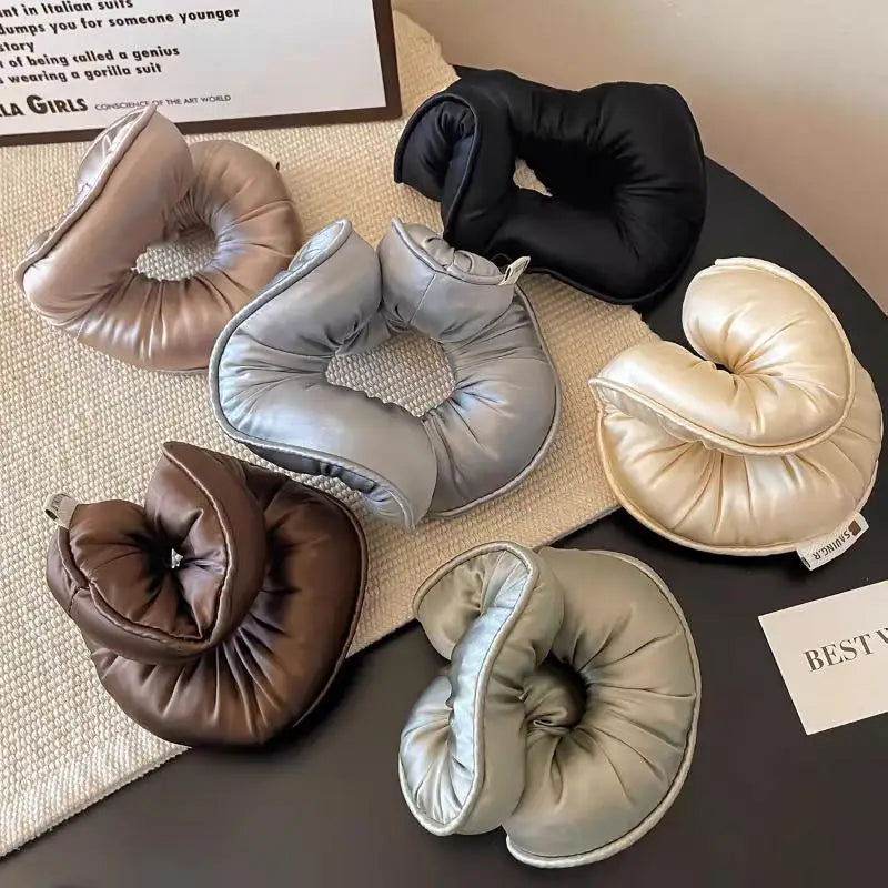 Satin Sponge Hair Scrunchies – Soft Elastic Ponytail Holders Hair Scrunchies Axl