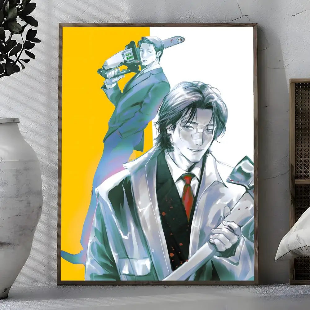 Webtoon Master-Peace Wall Poster – Self-Adhesive Waterproof Sticker Wall Art Poster Axl White15 30X40cmNoframe