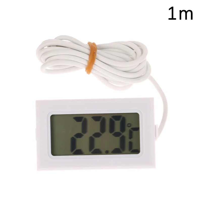 FY-10 Mini LCD Digital Thermometer – Aquarium & Multi-Use Digital Thermometer Axl white-1m