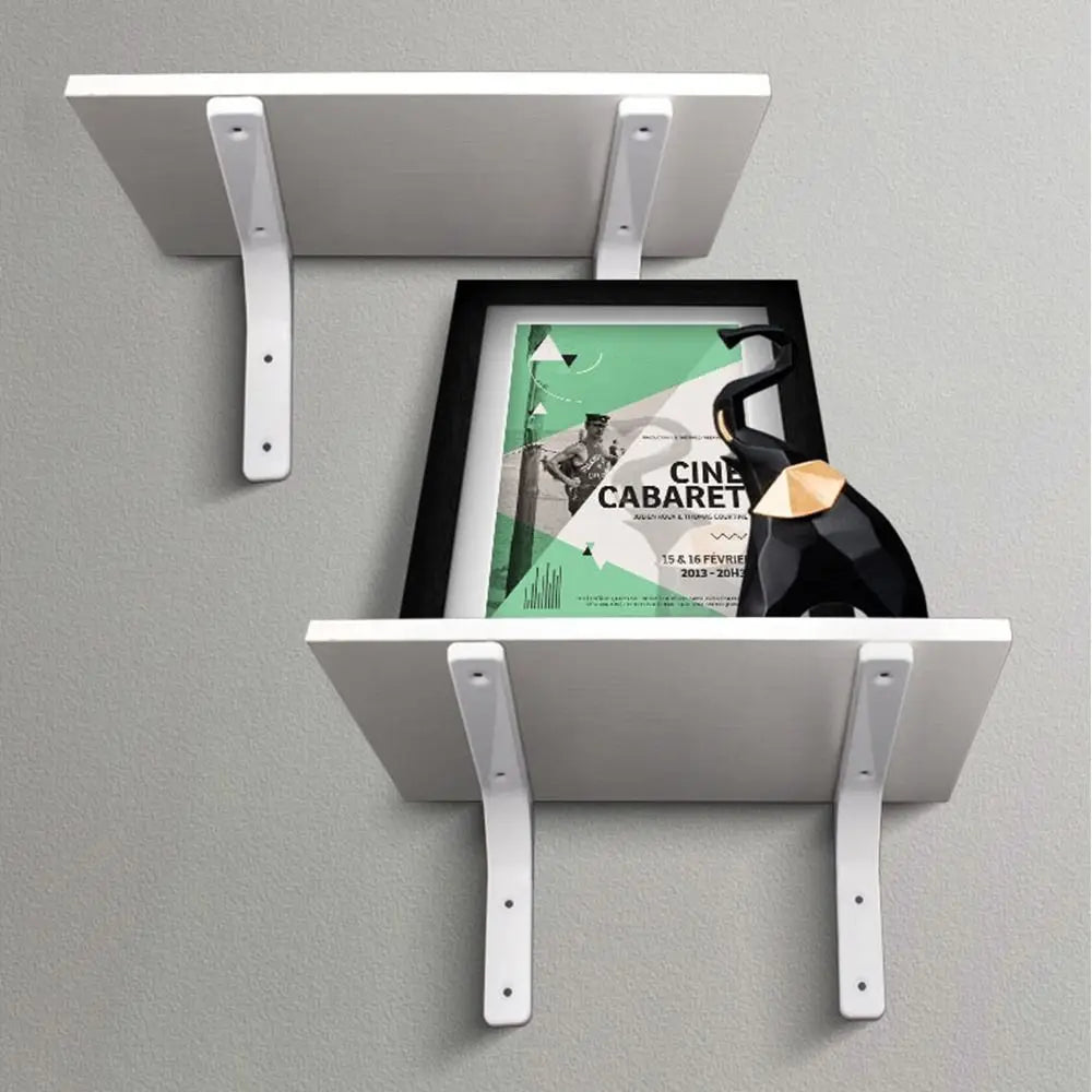 Steel Triangle Shelf Bracket – Wall Mounted Angle Support Shelf Bracket Axl
