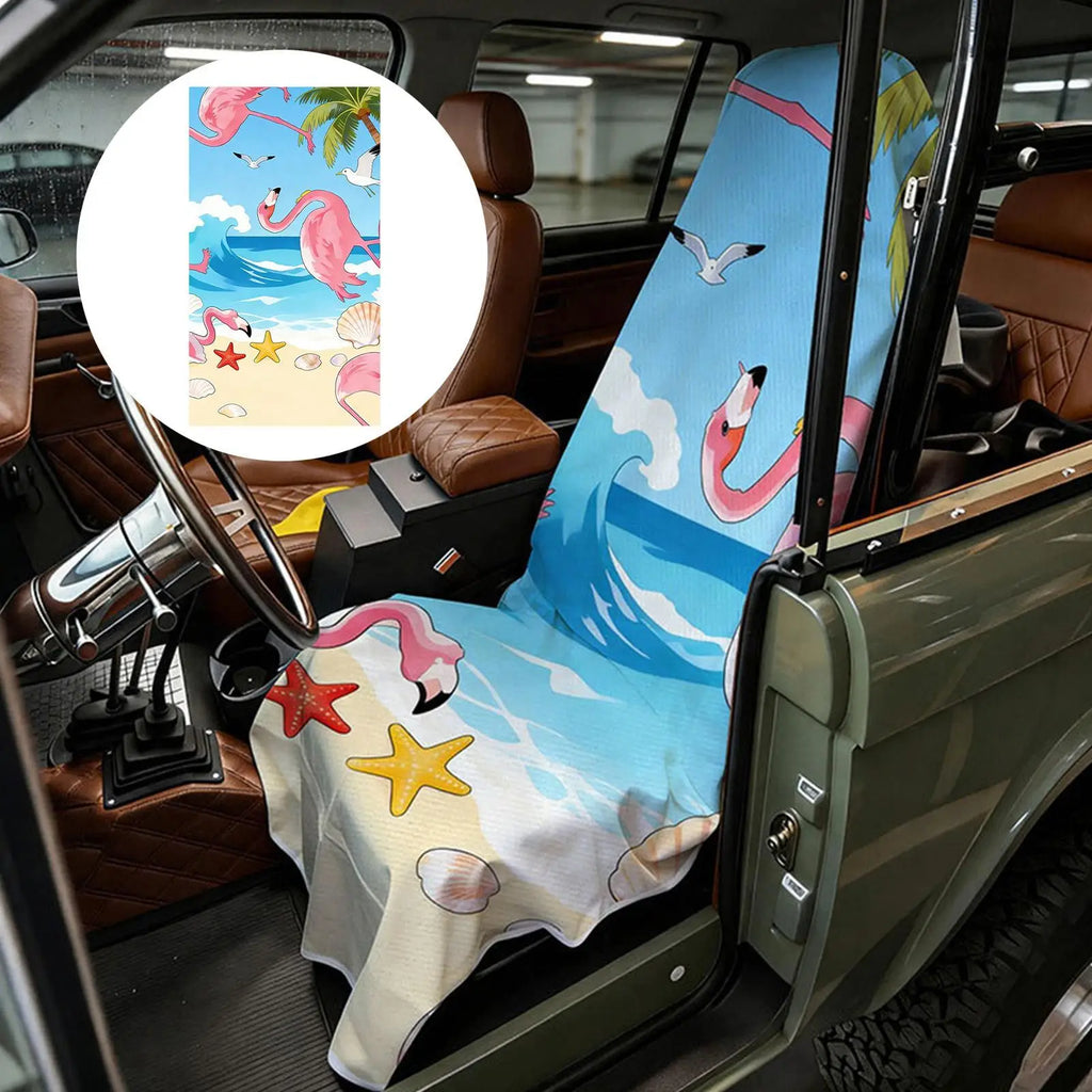 2-in-1 Microfiber Car Seat Cover & Towel for SUV, Gym & Beach Car Seat Cover Axl