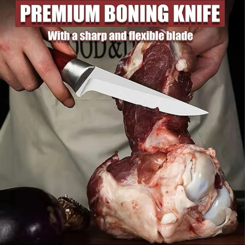 5.9" Hand Forged Boning & Fillet Knife – Stainless Steel Boning Fillet Knife Axl