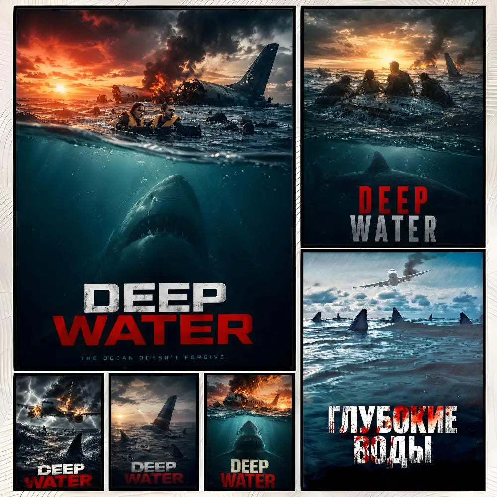 Deep Water Movie HD PVC Self-Stick Wall Poster | Waterproof Art Wall Art Poster Axl