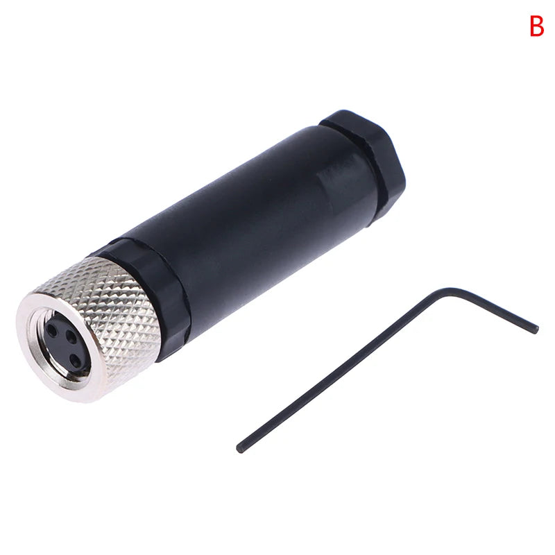 M8 Waterproof Sensor Connector – 3 & 4 Pin Male Female Plug Sensor Connector Axl 3Pin Female