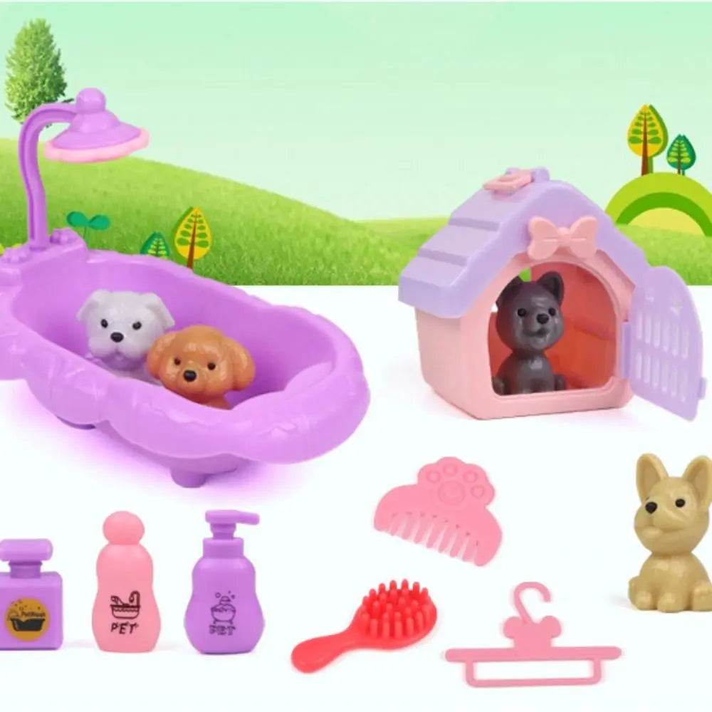 Cute Mini Puppy Pretend Play Toy Dog Doll Set – Kids Ages 3–6 Pretend Play Toy Set Axl