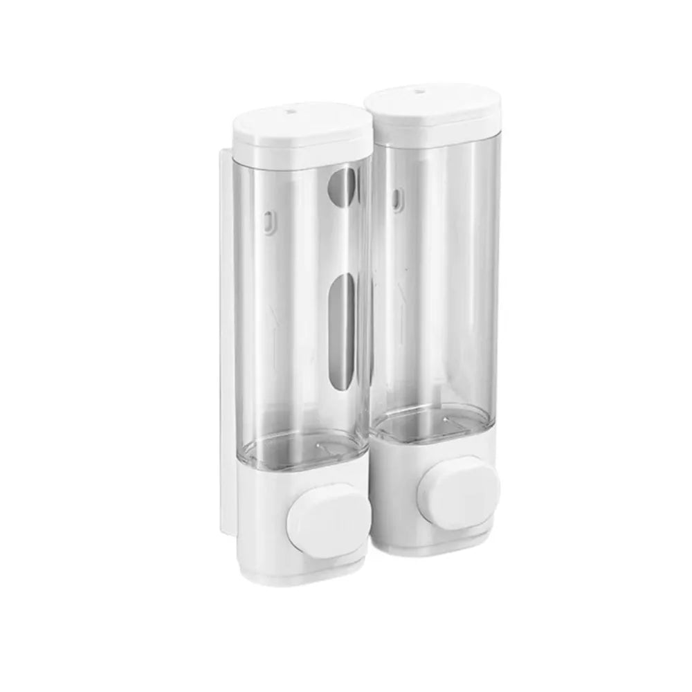 Wall-Mounted Foam Soap Dispenser – ABS Manual Pump Soap Dispenser Axl White Double Head