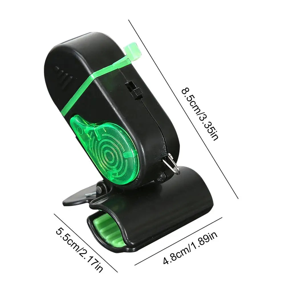 LED Fishing Bite Alarm Bells with Light – 2 Pack for All Rods Fishing Bite Alarm Axl Green