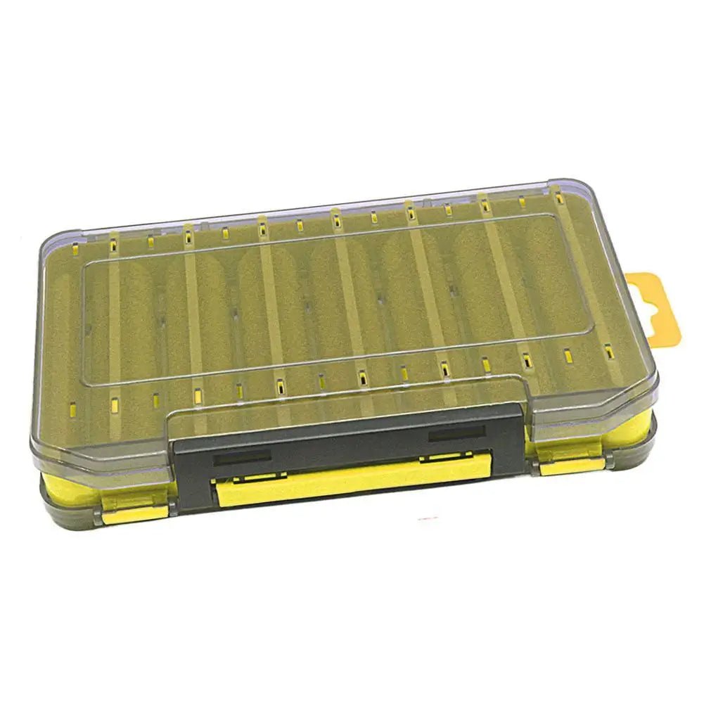 Double-Sided Fishing Tackle Box – Portable Bait Storage Case Fishing Tackle Box Axl Yellow S