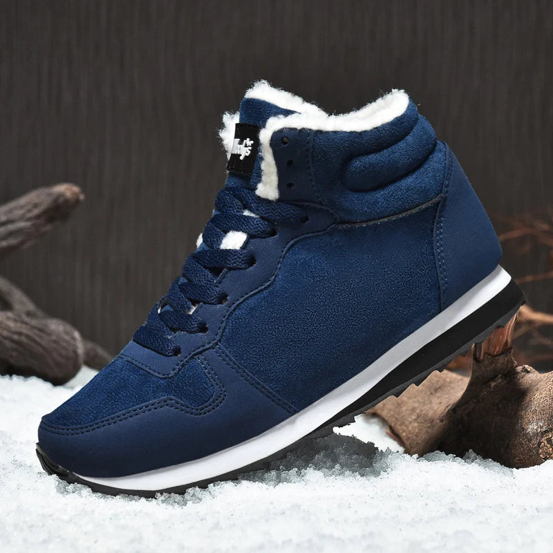AZGB Men's Snow Boots – Non-Slip Winter Ankle Boots, Warm Plush Winter Snow Boots Axl