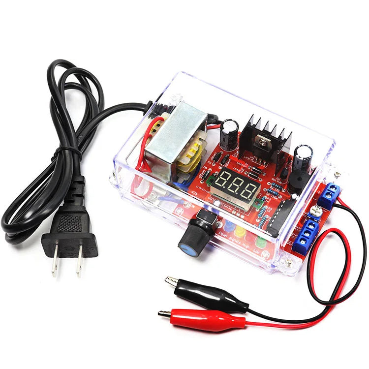 LM317 Adjustable DC Power Supply DIY Soldering Kit with Case DIY Electronics Kit Axl