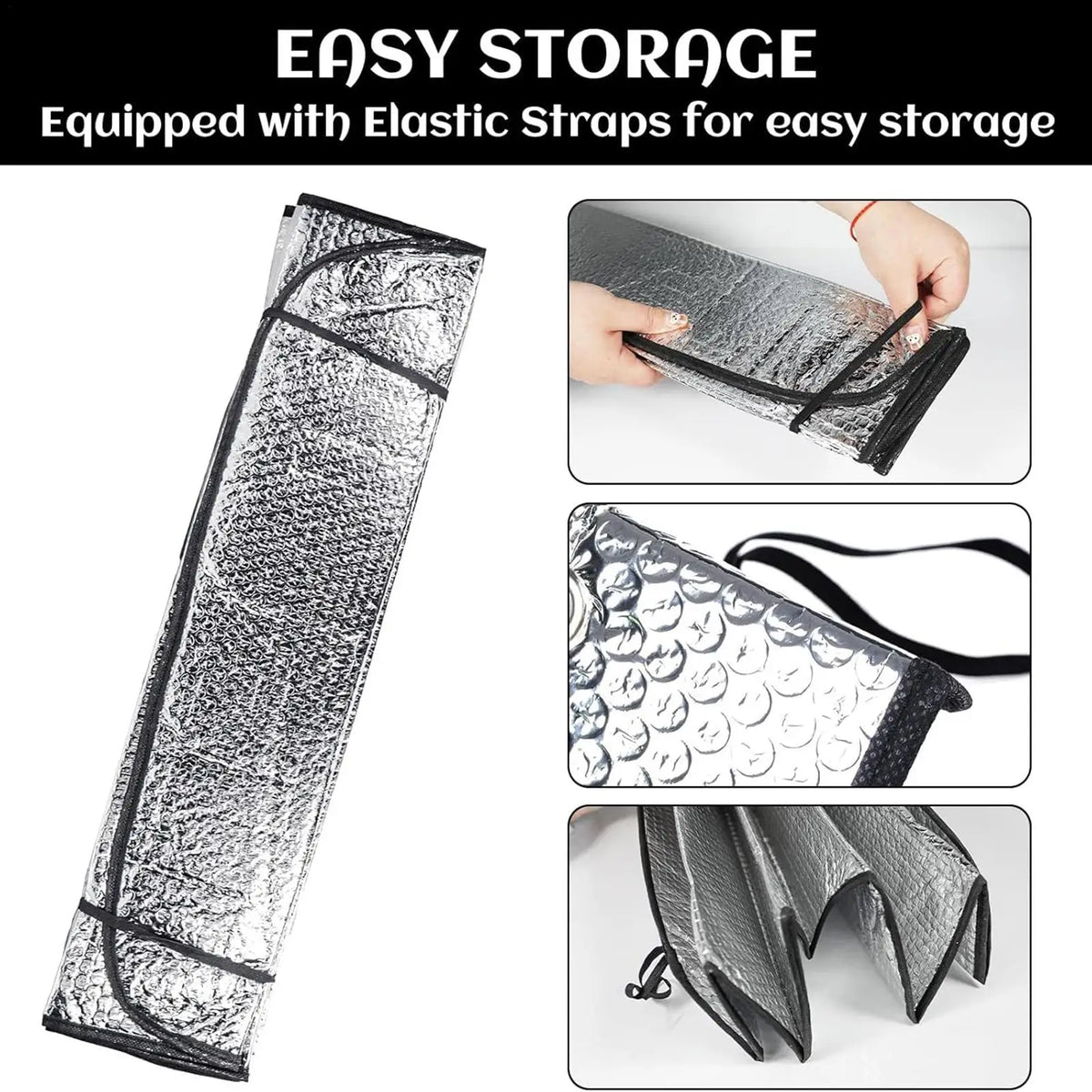 Foldable Car Windshield Sun Shade – UV & Heat Shield Windshield Sun Shade Axl