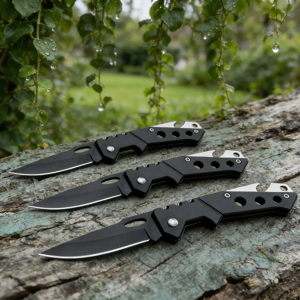 Multi-Tool Folding Utility Knife – Stainless Steel Camping Blade Folding Utility Knife Axl