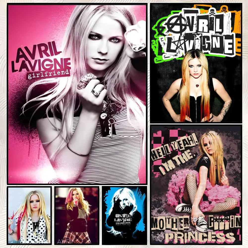Avril Lavigne Self-Stick HD Wall Poster – Waterproof Home Decor Wall Art Poster Axl
