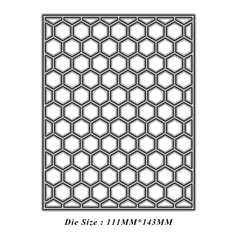 Honeycomb Metal Cutting Die – Scrapbooking & Card Embossing Metal Cutting Die Axl A