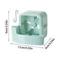 Fan Ice Cooling Attachment with 4 Ice Cups – Mist Cooler Fan Cooling Attachment Axl Blue