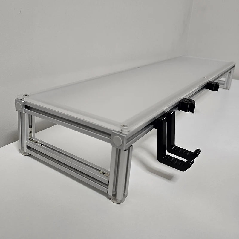 Acrylic & Aluminum Modular Monitor Riser Stand | Desk Organizer Monitor Riser Stand Axl