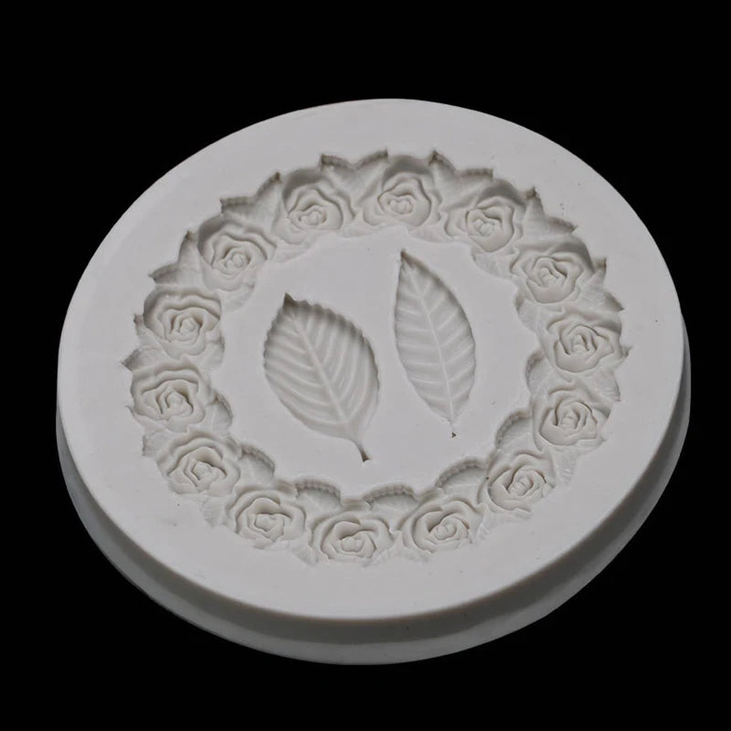 Rosette Leaf Silicone Mold – Cake, Chocolate & Resin DIY Silicone Baking Mold Axl