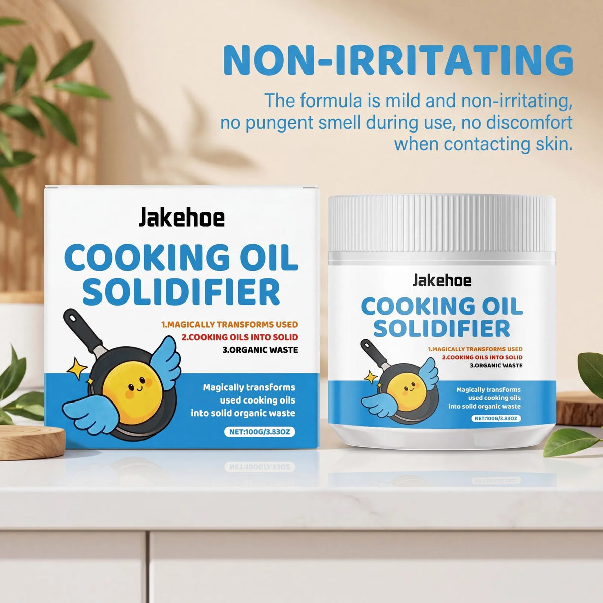 Cooking Oil Solidifier – Eco-Friendly Waste Oil Hardener 100g Oil Solidifier Powder Axl