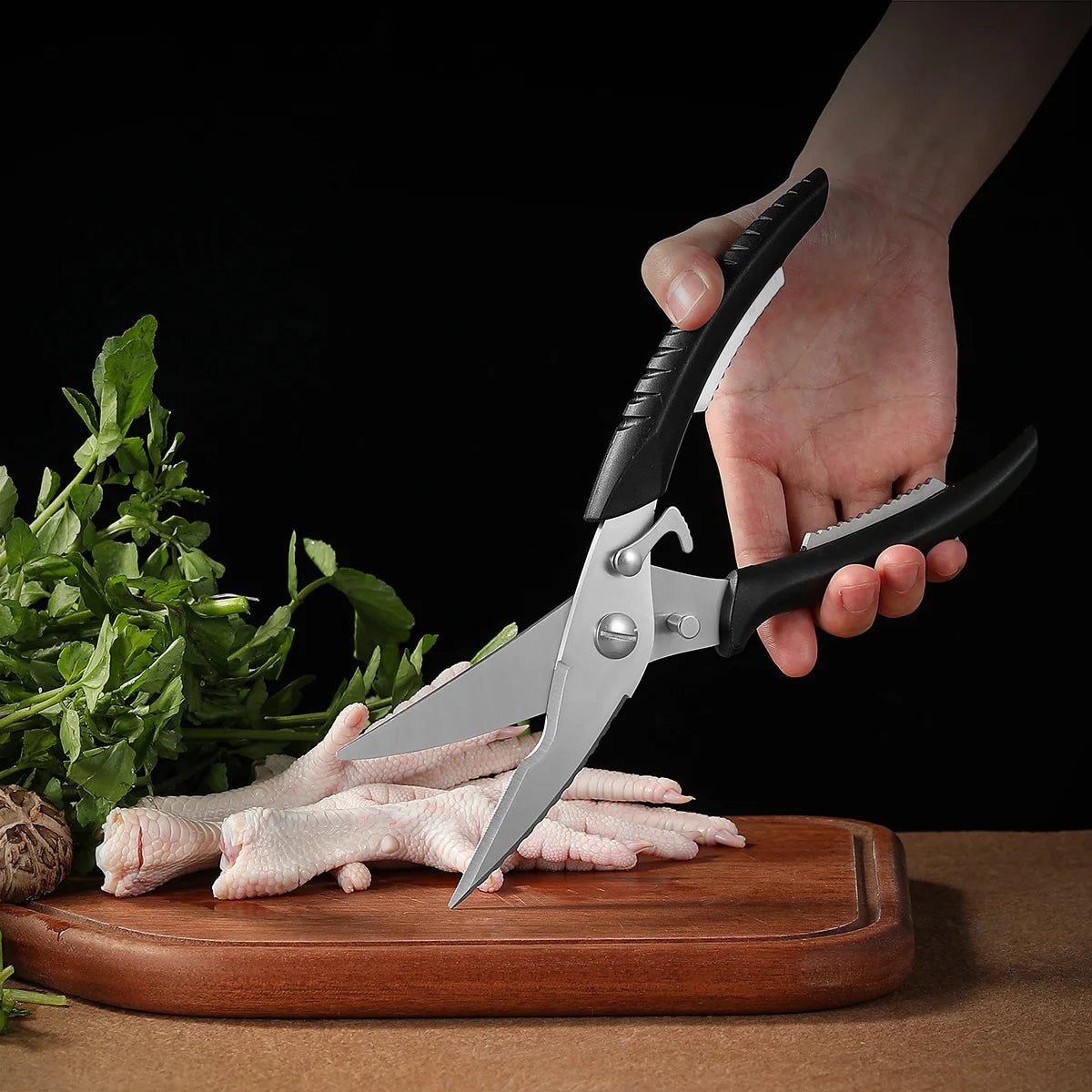 SHENJIU Stainless Steel Kitchen Scissors – Sharp Meat Shears Kitchen Shears Axl