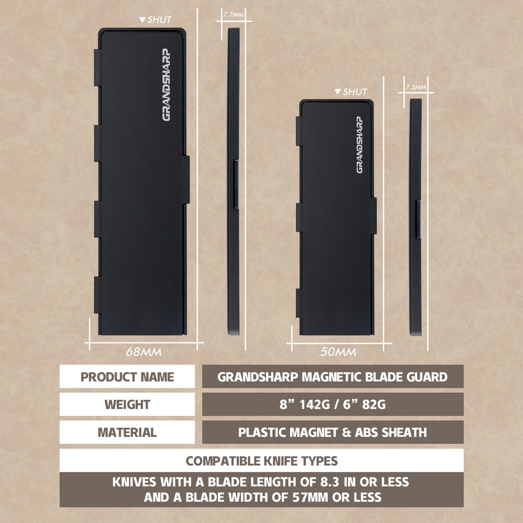 Grandsharp Magnetic Knife Sheath – Flip Cover Blade Protector Knife Blade Sheath Axl
