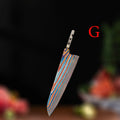 Hand Forged Damascus Timascus Chef Knife Blank Blade – DIY Knife Blank Blade Axl Kitchen Blade-G