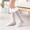 Women's Lace Mid-Tube Socks – Lolita Jacquard Princess Style Lace Knit Socks Axl 1pairs-6 One Size