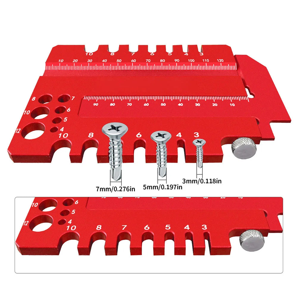 2-in-1 Woodworking Tenon Gauge & Caliper | Table Saw Jig Woodworking Measuring Tool Axl