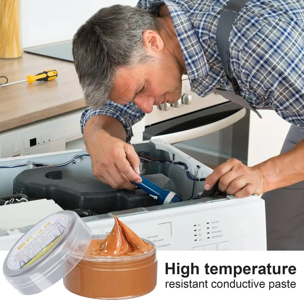 30g Copper Conductive Grease | High-Temp Electrical Paste Conductive Grease Paste Axl