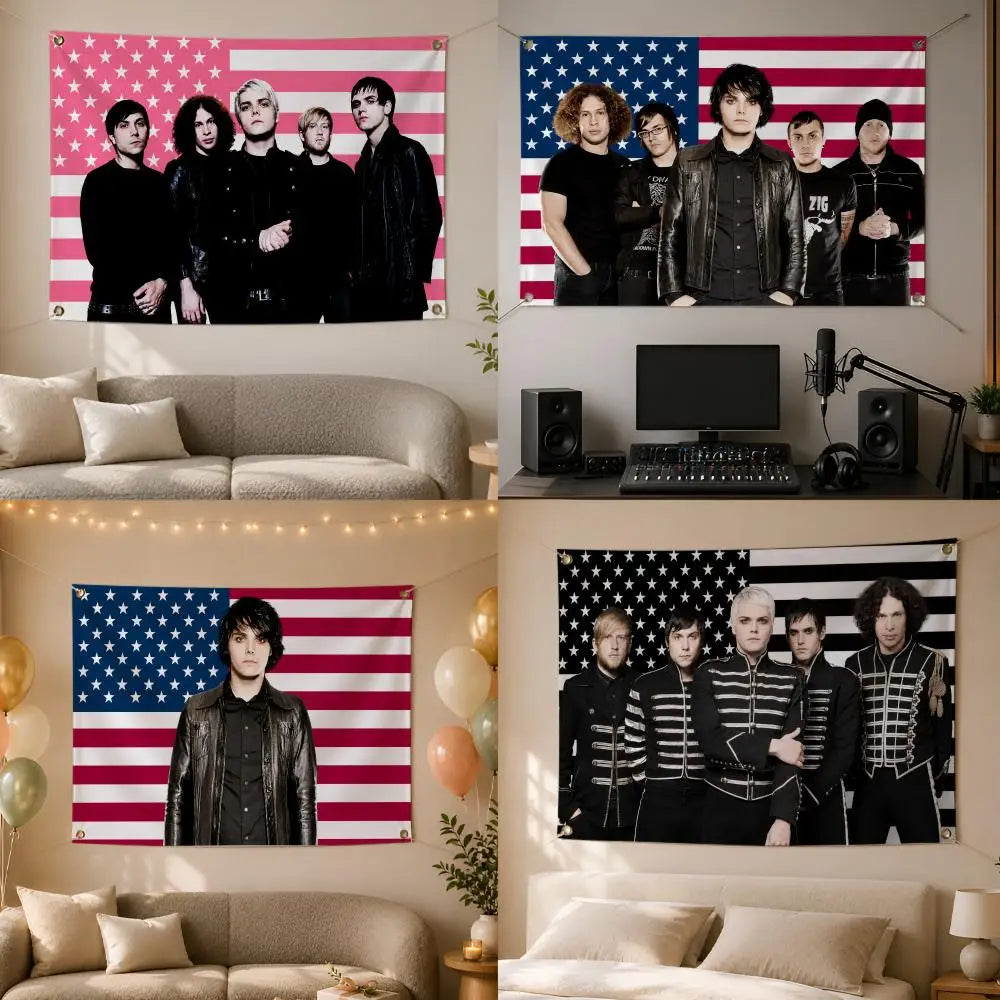 My Chemical Romance Wall Flag Banner – Indoor & Outdoor Decor Wall Flag Banner Axl