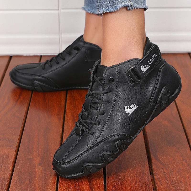 ZULIWAGN Women's Retro Waterproof Ankle Boots | Non-Slip Women's Ankle Boots Axl
