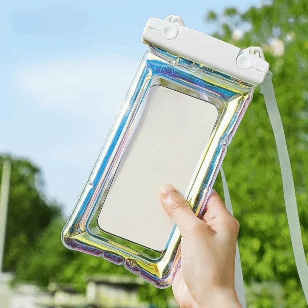 Waterproof Phone Pouch – Floating Airbag Touchscreen PVC Bag Waterproof Phone Pouch Axl White