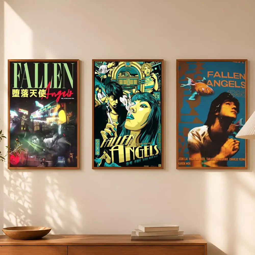 Fallen Angels Movie Poster Self-Stick HD Waterproof Wall Art Movie Wall Poster Axl