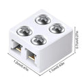 8mm LED Strip Light Connector – No-Solder Wire Adapter LED Strip Connector Axl White