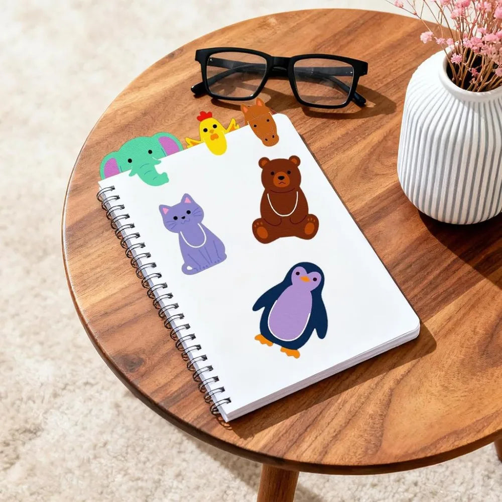 Cartoon Animal Bookmark Cutting Dies – 17pc Metal Die Cut Set Metal Cutting Dies Axl