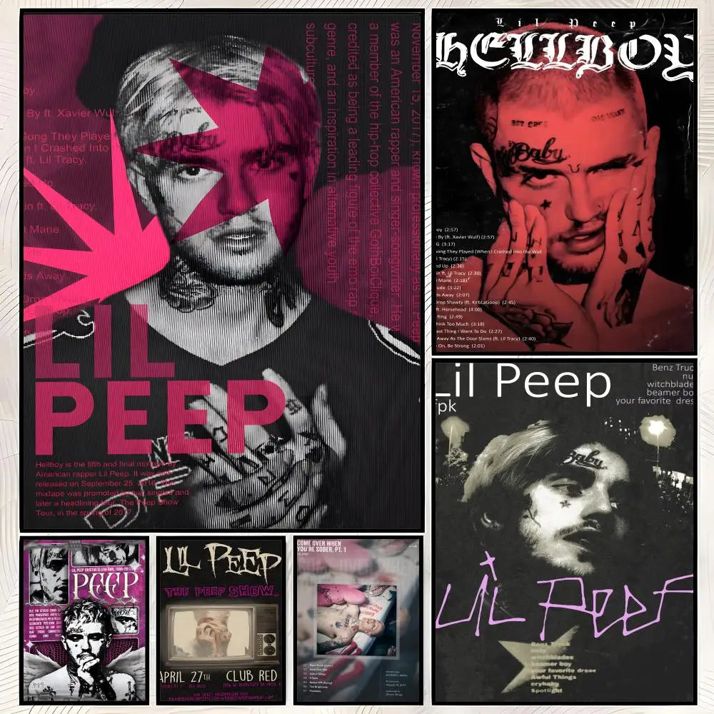 Lil Peep Sophisti-Pop Self-Stick HD Wall Art Poster | Waterproof Wall Art Poster Axl