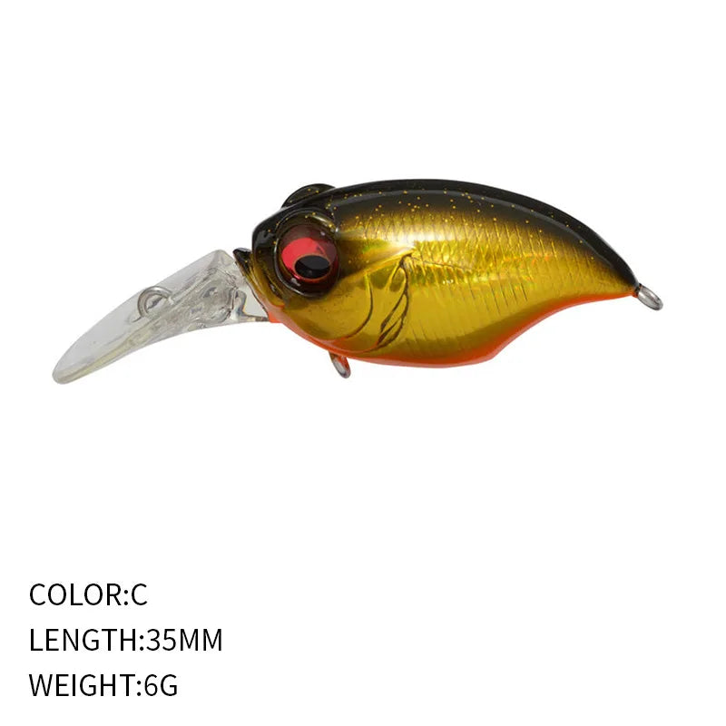6g 42mm Floating Crankbait Lure – Bass, Perch & Pike Wobbler Fishing Crankbait Lure Axl C-1pcs