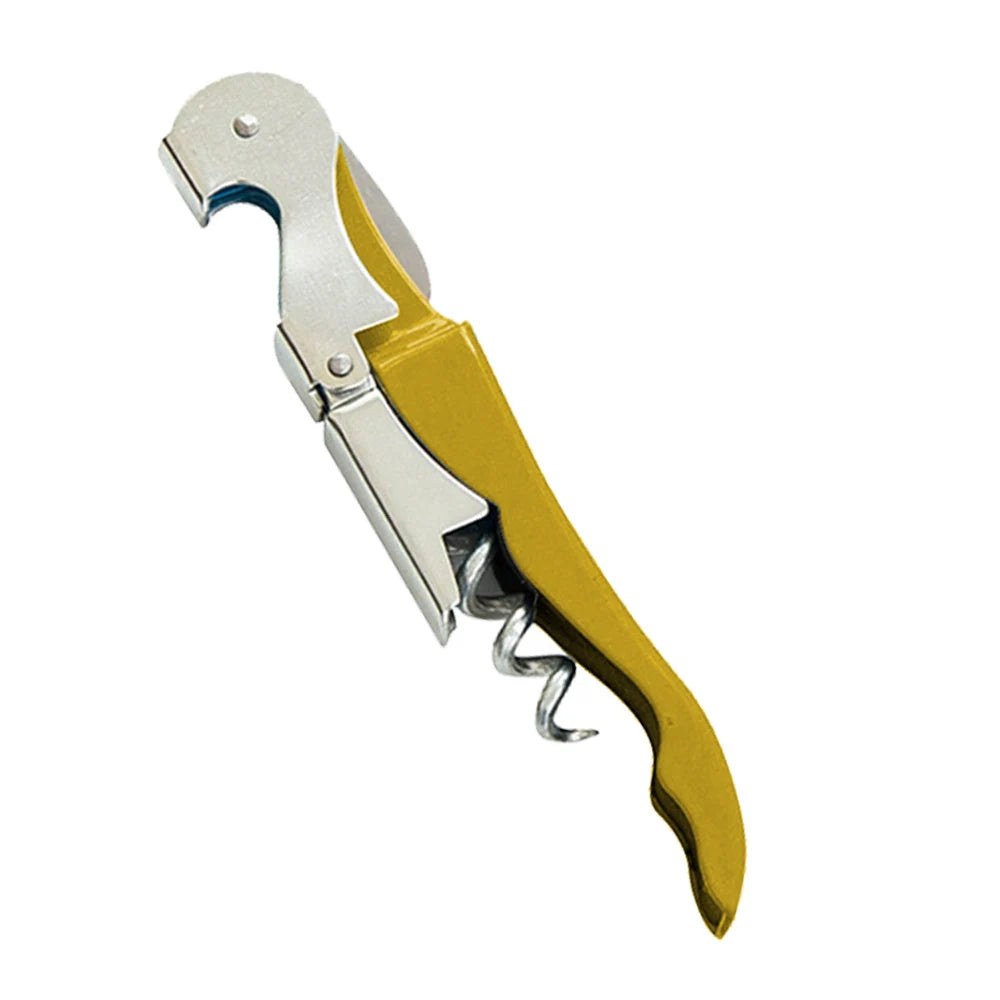 Stainless Steel Corkscrew & Bottle Opener – Multifunction Bar Tool Corkscrew Bottle Opener Axl YELLOW