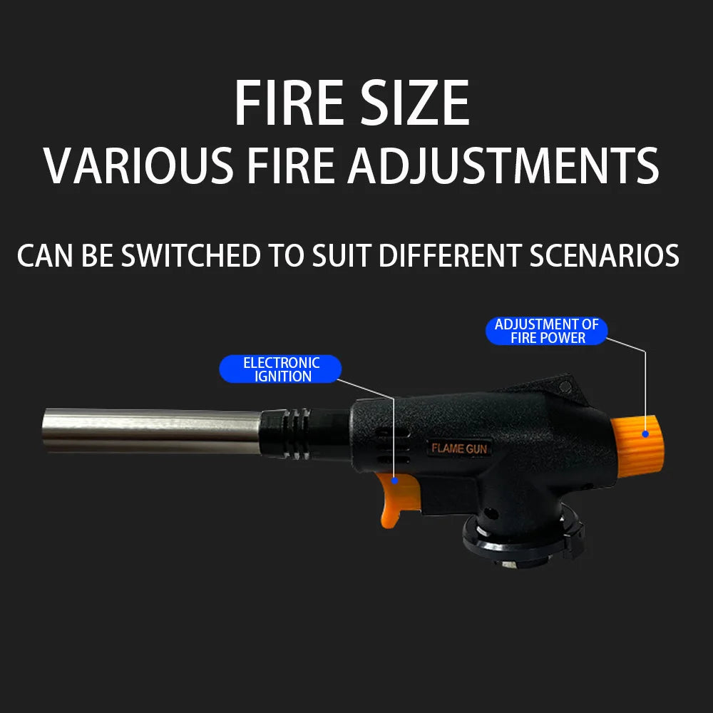 Adjustable Jet Flame Blow Torch Lighter – BBQ & Kitchen Butane Blow Torch Axl